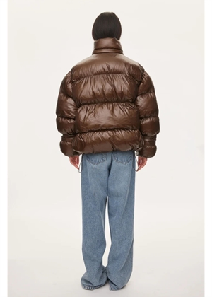 Active hood jakke Dark Oak Oval Square 